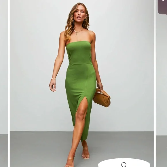 Vici Green Midi Dress- bought as option for a wedding - never worn - Picture 1 of 4